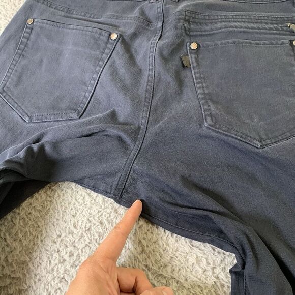 QOR Chino Pants Mens 34x32 Performance Navy Blue Outdoor Zip Pockets 3xDry - Picture 13 of 15